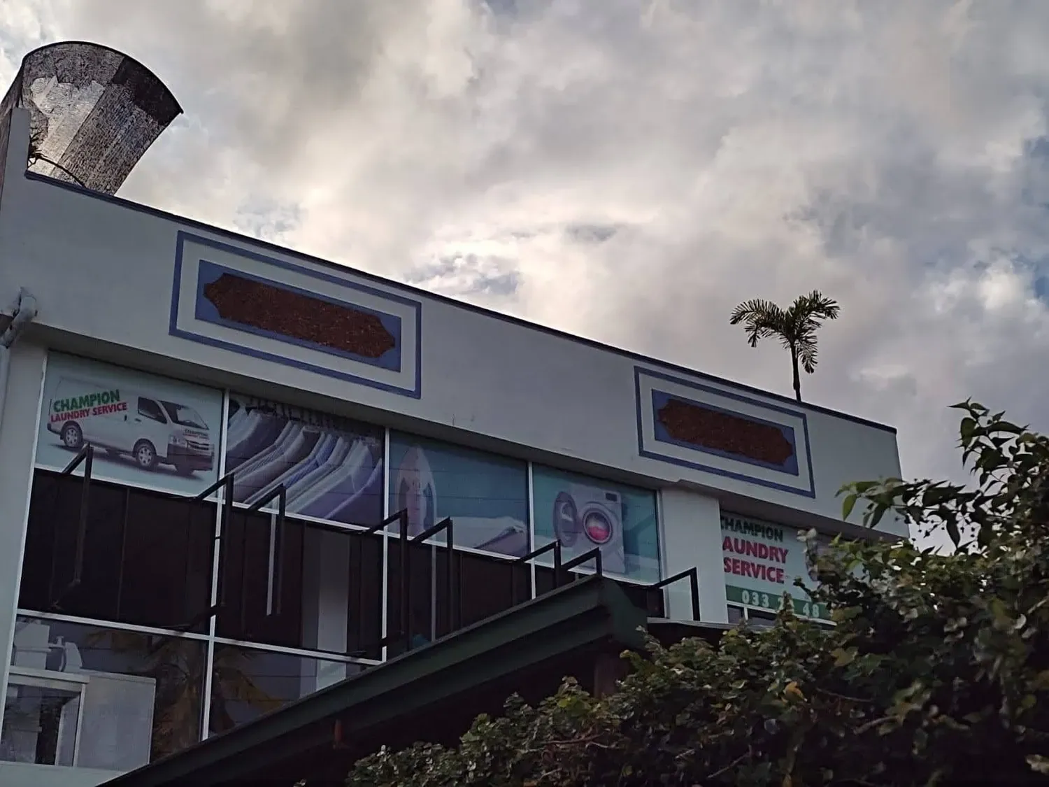 Champion Laundry Service signage and shopfront in Kidagammulla, Gampaha
